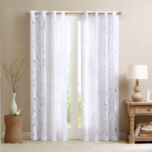 Load image into Gallery viewer, Madison Park Averil Sheer Bird Window Panel -95&quot; Panel MP40-3008 By Olliix
