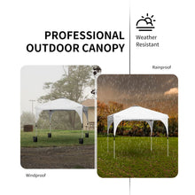 Load image into Gallery viewer, 10&#39; x 10&#39; Outdoor Pop-up Camping Canopy Tent with Roller Bag-White
