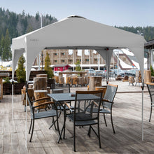 Load image into Gallery viewer, 10&#39; x 10&#39; Outdoor Pop-up Camping Canopy Tent with Roller Bag-White
