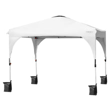 Load image into Gallery viewer, 10&#39; x 10&#39; Outdoor Pop-up Camping Canopy Tent with Roller Bag-White
