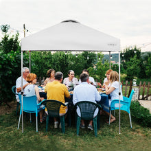 Load image into Gallery viewer, 6.6&#39; x 6.6&#39; Outdoor Pop Up Camping Canopy Tent with Roller Bag-White
