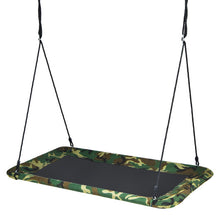 Load image into Gallery viewer, 60 Inches Platform Tree Swing Outdoor with  2 Hanging Straps-Camouflage
