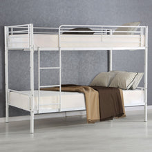 Load image into Gallery viewer, Metal Twin Bunk Bed Frame with Ladder
