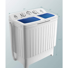 Load image into Gallery viewer, 20 lbs Compact Twin Tub Washing Machine for Home Use
