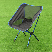 Load image into Gallery viewer, Outdoor Adjustable Folding Aluminum Camping Chair w/ Bag-Blue
