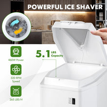 Load image into Gallery viewer, 460W Snow Cone Maker Machine Shaver Adjustable-White
