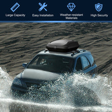 Load image into Gallery viewer, 8.83 Cubic Feet Heavy Duty Car Storage Roof Rack Mount Carrier Rooftop Cargo Box
