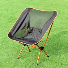 Load image into Gallery viewer, Outdoor Aluminum Hiking Camping Folding Chair w/ Bag-Orange
