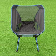 Load image into Gallery viewer, Outdoor Adjustable Folding Aluminum Camping Chair w/ Bag-Blue
