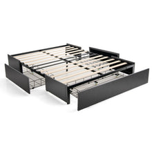 Load image into Gallery viewer, Platform Bed Frame with 3 Storage Drawers Mattress Foundation-Queen Size
