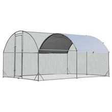 Load image into Gallery viewer, 6.2 Feet/12.5 Feet/19 FeetLarge Metal Chicken Coop Outdoor Galvanized Dome Cage with Cover-M
