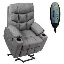 Load image into Gallery viewer, Electric Power Lift Recliner Massage Sofa-Gray
