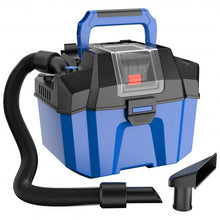 Load image into Gallery viewer, 18V Wet Dry Vacuum 2.7 Gal 4 Peak HP Cordless Shop Vac 2.0 AH Battery-Blue
