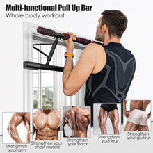 Load image into Gallery viewer, Pull Up Bar Doorway Trainer Chin Up Bar with Dip Bar
