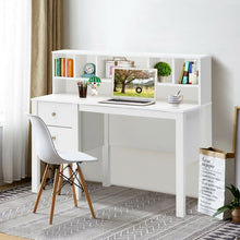 Load image into Gallery viewer, Home Office Workstation Laptop Table with Hutch and Drawers
