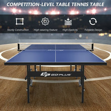 Load image into Gallery viewer, 9&#39; x 5&#39; Foldable Table Tennis Table with Quick Clamp Net and Post Set
