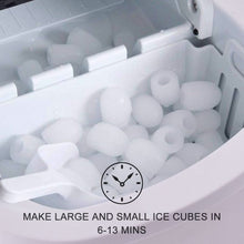 Load image into Gallery viewer, Mini Portable Compact Electric Ice Maker Machine-Silver
