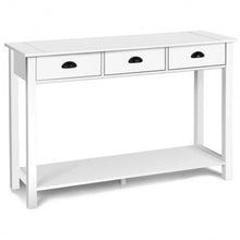 Load image into Gallery viewer, 47&quot; Entryway Hall Table Side Desk Accent Table with Drawers Shelf
