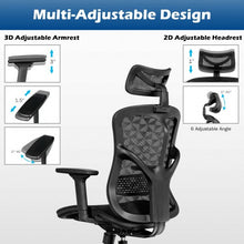 Load image into Gallery viewer, Ergonomic High Back Mesh Adjustable Swivel Office Chair-Black
