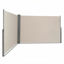 Load image into Gallery viewer, 237&quot; x 71&quot; Patio Retractable Double Folding Side Awning Screen Divider
