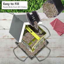 Load image into Gallery viewer, Outdoor Garden Yard  Wild Bird Feeder Weatherproof House-Green
