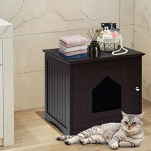 Load image into Gallery viewer, Sidetable Nightstand Weatherproof Multi-function Cat House-Brown
