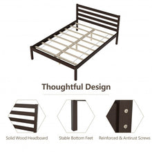 Load image into Gallery viewer, Full Size Bed frame Foundation with Solid Wooden Slat Suppor
