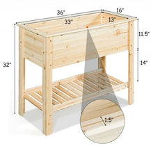 Load image into Gallery viewer, Raised Garden Bed with Storage Shelf
