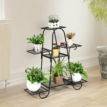 Load image into Gallery viewer, 7 Tier Metal Patio Plant Stand
