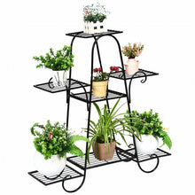 Load image into Gallery viewer, 7 Tier Metal Patio Plant Stand
