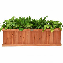 Load image into Gallery viewer, 3&#39; x 3&quot; Wooden Decorative Planter Box for Garden Yard and Window
