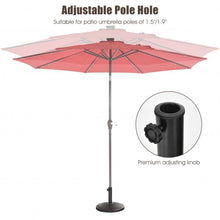 Load image into Gallery viewer, 22Lbs Patio Resin Umbrella Base with Wicker Style for Outdoor Use
