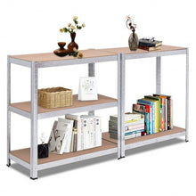 Load image into Gallery viewer, 2 Pcs Storage Shelves Garage Shelving Units Tool Utility Shelves-Silver
