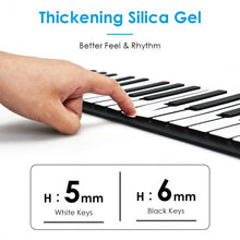 Load image into Gallery viewer, 88 Key Electronic Roll Up Piano Silicone Keyboard-White
