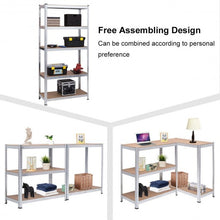 Load image into Gallery viewer, 2 Pcs Storage Shelves Garage Shelving Units Tool Utility Shelves-Silver
