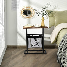 Load image into Gallery viewer, Industrial Rustic Mesh End Side Table
