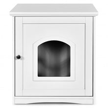 Load image into Gallery viewer, Side Table Nightstand Decorative Cat House-White
