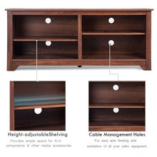 Load image into Gallery viewer, 58&quot; Entertainment Media Center Wood Storage TV Stand
