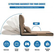 Load image into Gallery viewer, Fold Down Chair Flip Out Lounger w/ Pillow
