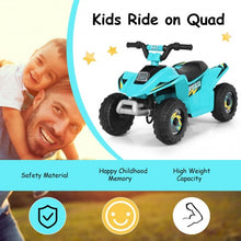 Load image into Gallery viewer, 6V Kids Electric ATV 4 Wheels Ride-On Toy -Blue
