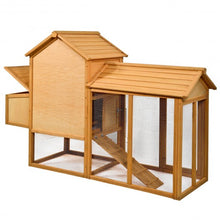 Load image into Gallery viewer, 80&quot;L x 27.6&quot;W x 52.4&quot;H Deluxe Wooden Chicken Coop Hen House Poultry Cage Hutch
