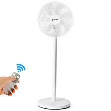 Load image into Gallery viewer, 16&quot; Oscillating Pedestal 3-Speed Adjustable Height Fan with Remote Control-White
