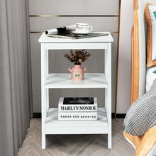 Load image into Gallery viewer, 3-tier Side Table Nightstand with Stable Structure-White
