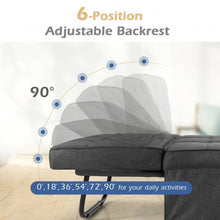 Load image into Gallery viewer, Sofa Bed 4 in 1 Multi-Function Convertible Sleeper Folding footstool-Gray
