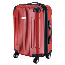 Load image into Gallery viewer, GLOBALWAY Expandable 20&quot; ABS Carry On Luggage Travel Bag Trolley Suitcase-Red
