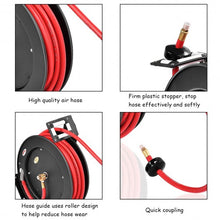 Load image into Gallery viewer, 3/8&quot; x 50&#39; Auto Rewind Retractable Air Hose Reel Compressor
