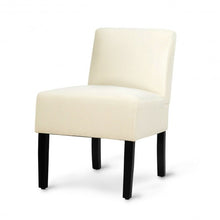 Load image into Gallery viewer, Accent Chair Fabric Upholstered Leisure Chair with Wooden Legs Beige-Beige
