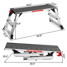 Load image into Gallery viewer, 330 lbs Aluminum Folding Non-slip Drywall Step Stool Ladder
