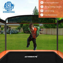 Load image into Gallery viewer, 6 Feet Kids Entertaining Trampoline with Swing Safety Fence-Orange
