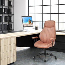 Load image into Gallery viewer, High Back Ergonomic Office Chair with Suede Fabric-Deep Brown
